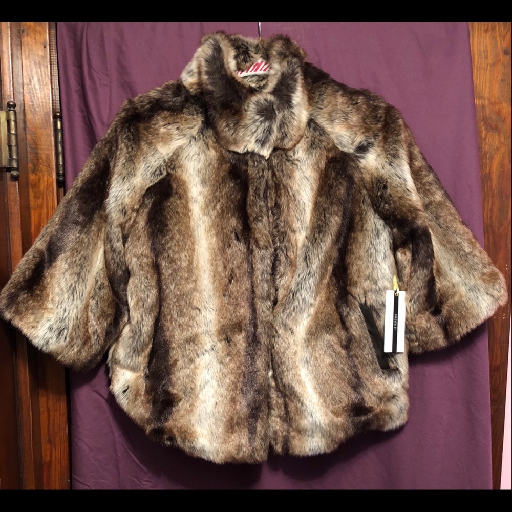 BNWT Faux Fur Coat